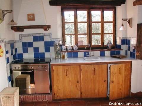 Kitchen in a large cabin