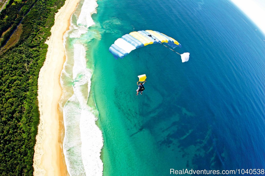 Skydive the Beach and Beyond | 14,000ft Tandem Beach Skydive Sydney | Wollongong, Australia | Skydiving | Image #1/5 | 