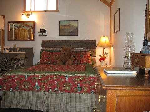 Interior of Vintage Log Cabin
