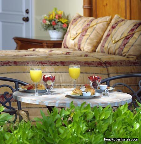 Patio Breakfast - Patio Rooms | Bel Abri - A French Country Inn | Image #8/18 | 