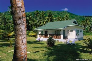 Beach Bungalows in the Seychelles