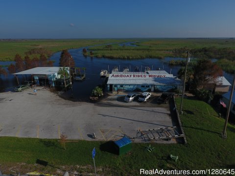 Ariel view of Midway Airboats