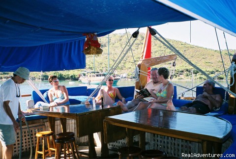 Turkey Sailing Blue Voyages & Blue Cruises: Under Shade