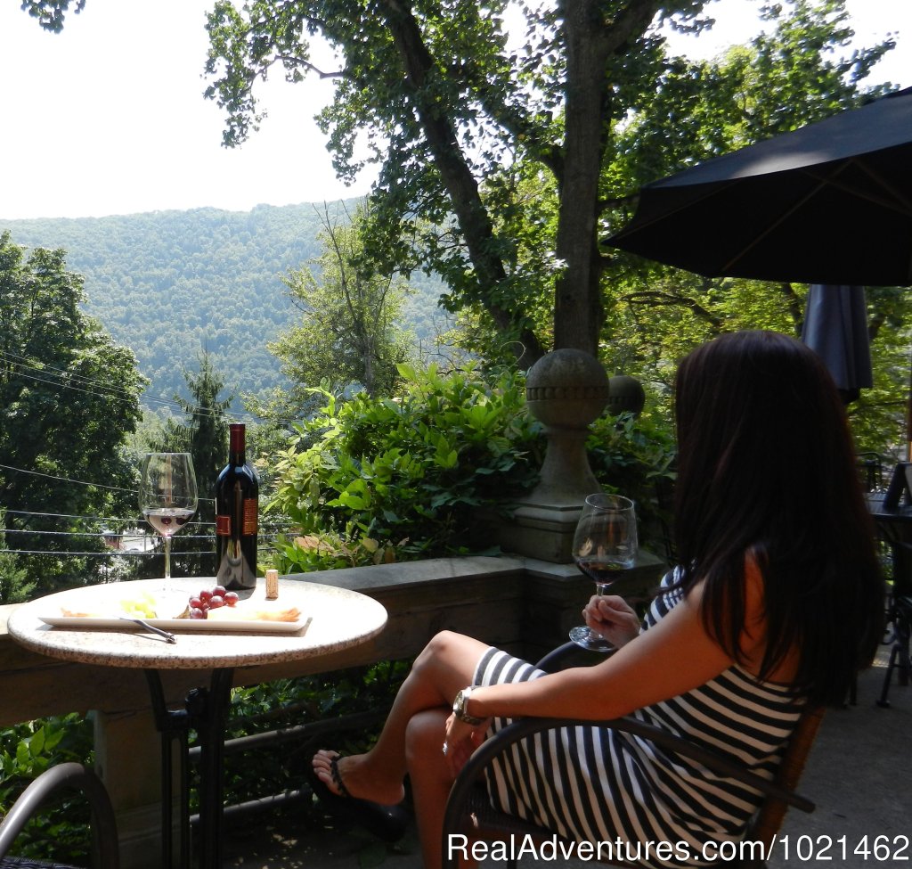 Wine and cheese on the veranda | The Harry Packer Mansion Inn | Image #3/7 | 