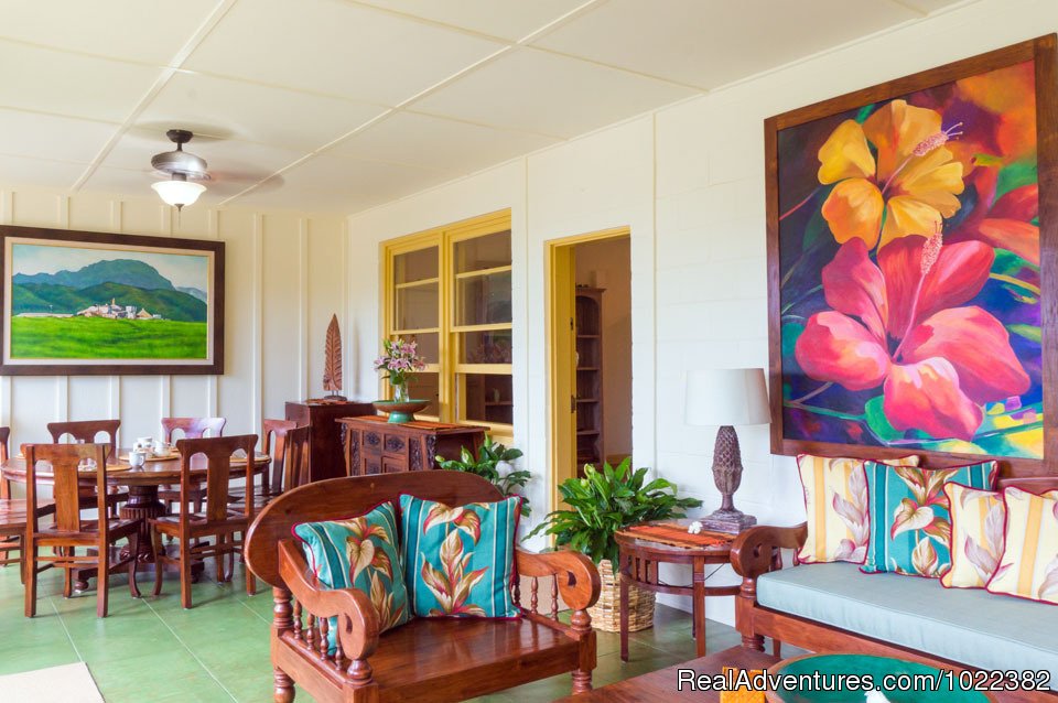 Bed and Breakfast common area | Kauai B&B Inn & Vacation Rentals with a/c | Image #12/23 | 