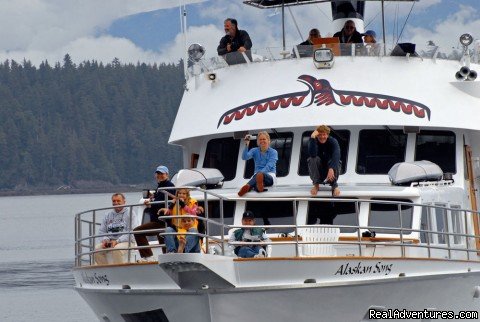 Whale watching on Alaskan Song