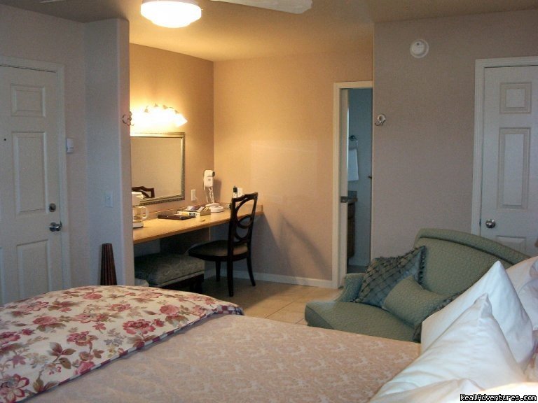 Premium Queen room desk area. | A Bed and Breakfast Inn on Minnie Street | Image #7/13 | 
