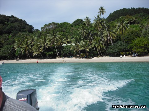 Looking back towards the resort. - Dive Kadavu / Matana Beach Resort - kadavu island fiji hotels & resorts kadavu