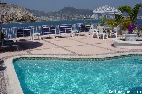 Terrace with six sunbeds, private pool | Villa Trini | Image #4/11 | 
