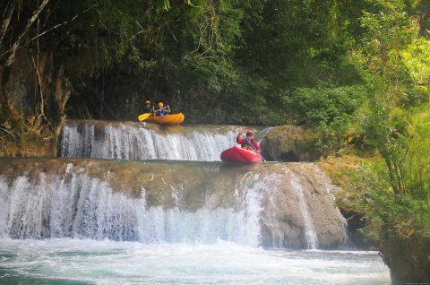 River Kayaking in the Belize Rainforest