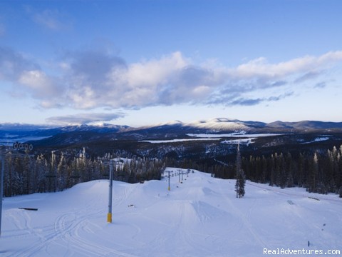 Angel Fire Resort: View north up the Valley