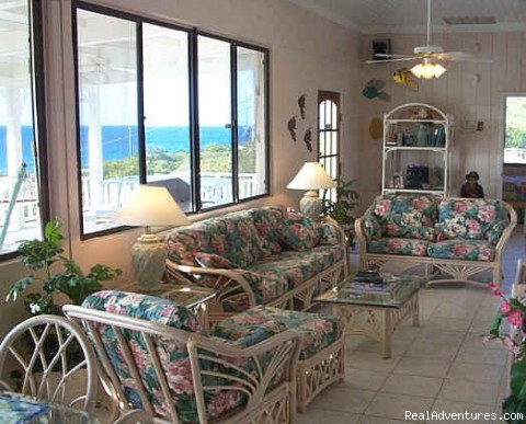 Caribbean Dream & Villa Dawn, St. Croix: Villa Dawn - Living room