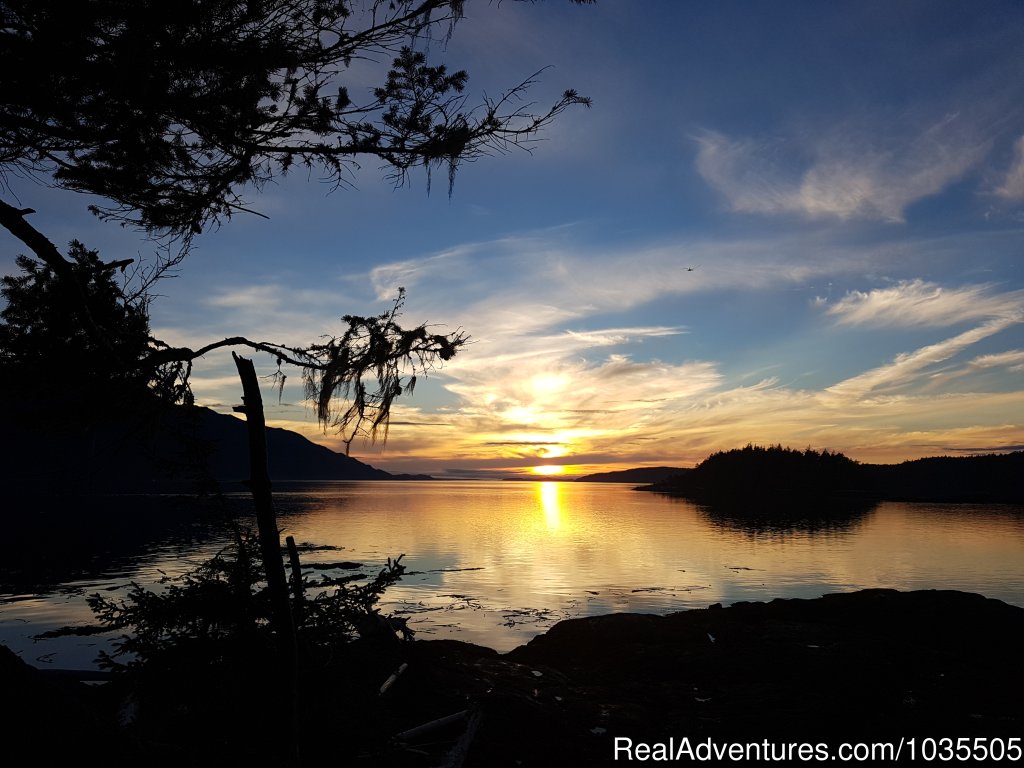 Sunset on the Johnstone Strait | Best Sea Kayaking Adventures on Vancouver Island | Image #15/15 | 
