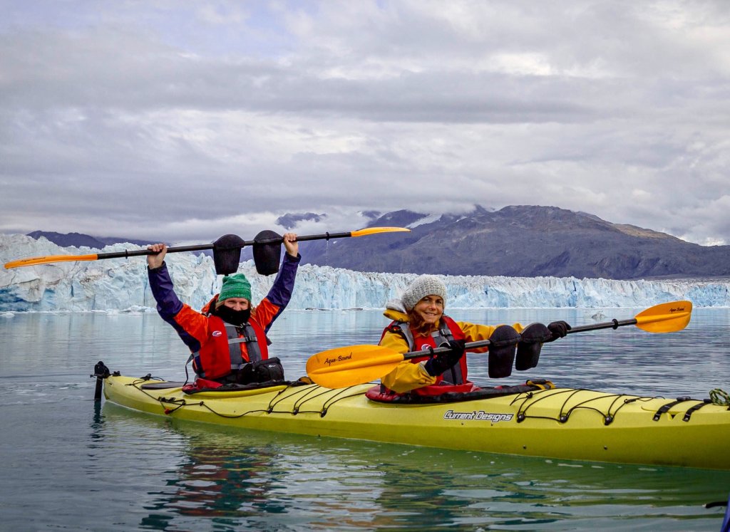 Kayak Columbia Glacier Face | Prince William Sound Sea Kayaking and Hiking Tours | Image #10/13 | 