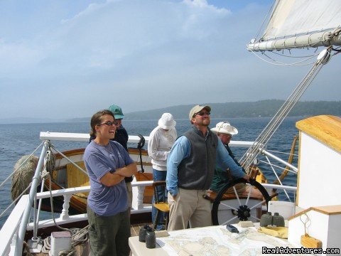 Nice day and a fair fetch | Sail the Maine Coast on the Schooner Stephen Taber | Image #6/7 | 