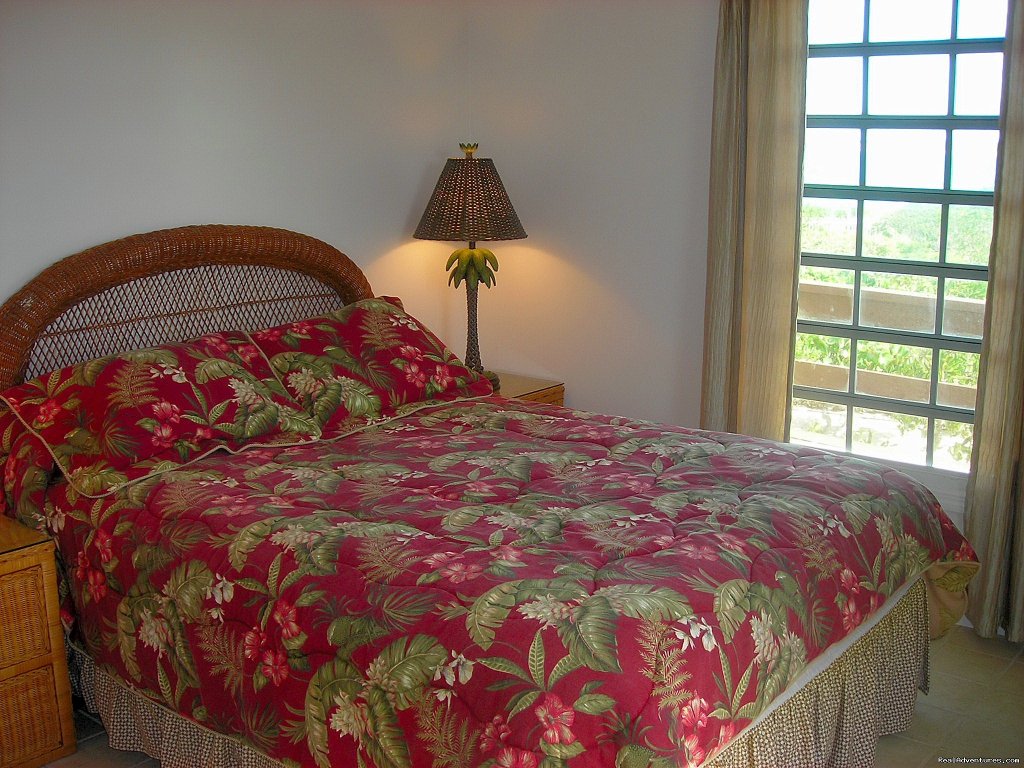 Queen Size Bed with View of the Ocean-2nd Floor | Oceanfront Villa on Grace Bay Beach | Image #11/24 | 