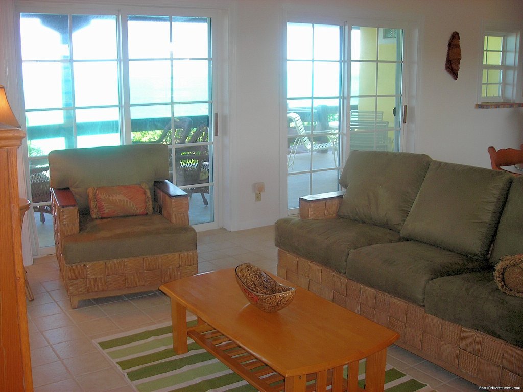 Living Room Overlooking the Ocean-2nd Floor | Oceanfront Villa on Grace Bay Beach | Image #16/24 | 