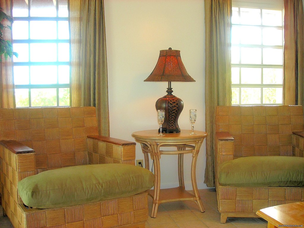 Living Room Faces the Ocean-1st Floor | Oceanfront Villa on Grace Bay Beach | Image #19/24 | 