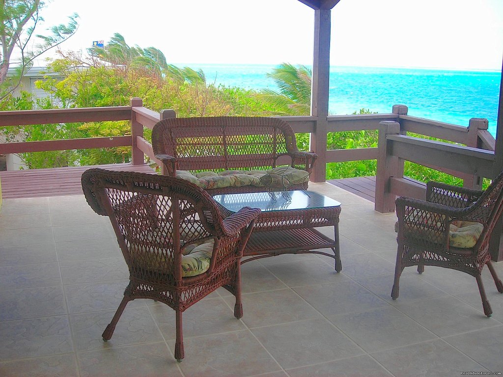 Private Furnished Verandah Faces the Ocean-2nd Floor  | Oceanfront Villa on Grace Bay Beach | Image #21/24 | 