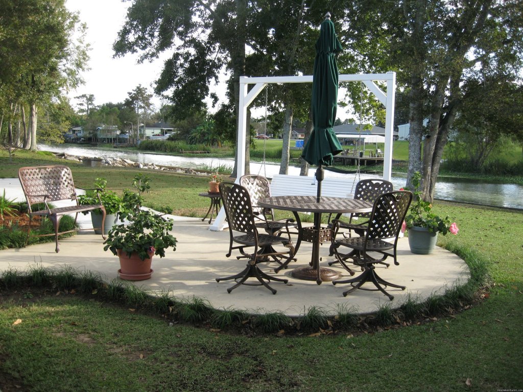 Patio area in backyard | A Chateau on the Bayou Bed & Breakfast | Image #3/12 | 