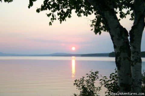 Just another beautiful morning on the lake! | Spacious Lakefront Cabins on Moosehead Lake Maine | Greenville Junction, Maine  | Vacation Rentals | Image #1/6 | 