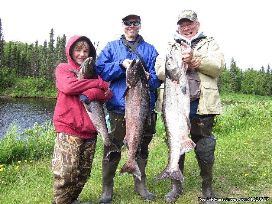 Father, Son and Grandson catch their limit of kings | Deshka Wilderness Lodge | Image #8/12 | 