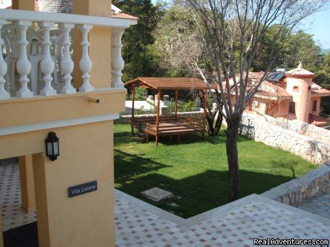 Front Garden with Turkish Kosk | Large Turkey Vacation Villa with Private Pool | Image #10/20 | 