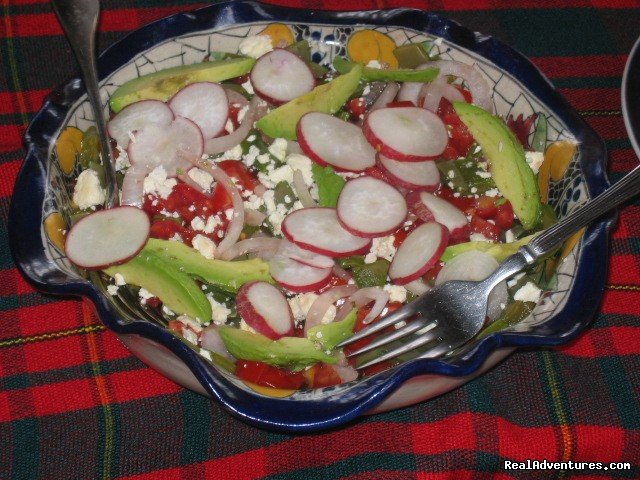 Pre-Hispanic Salad | Mexican Cooking Classes Boutique Accommodation | Image #18/21 | 