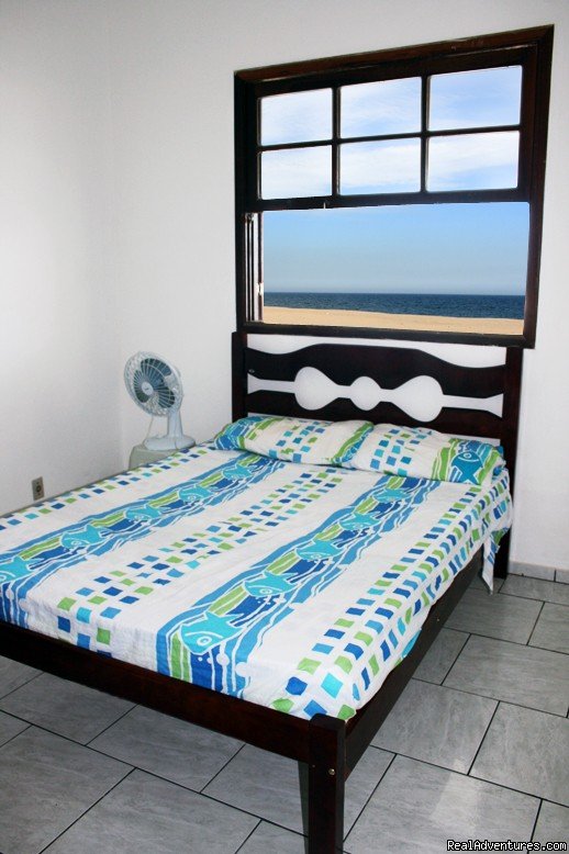 Main bedroom with ocean views | 2 Bedroom Beachfront House in Beautiful Marica | Image #8/18 | 