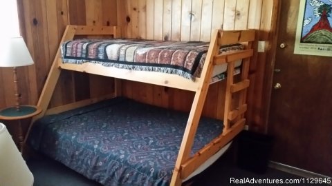 Bedroom 1 w/ twin over full bunk beds