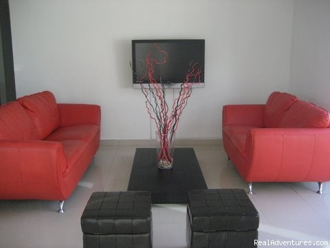Ocean Villa 2 blocks from the beach in San Juan: Living Room with 42