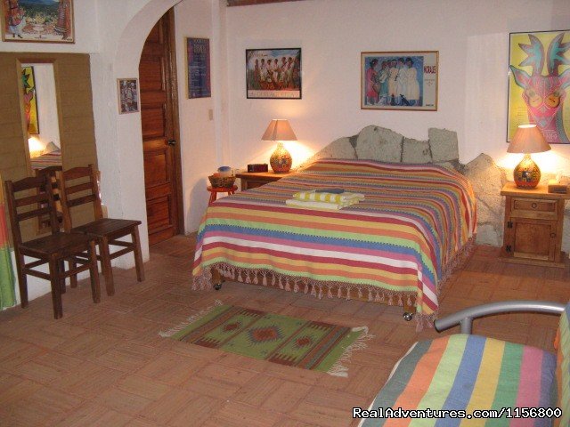 Spacious bedroom with queen bed and more | Casa Machaya Oaxaca Bed & Breakfast | Abasolo, Mexico | Bed & Breakfasts | Image #1/7 | 