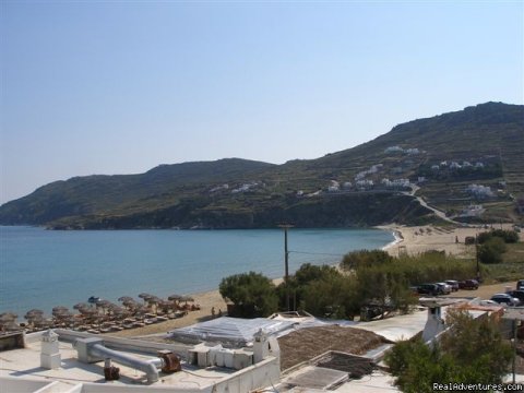 View Of The Beach Of Kalo Livadi From The Studios