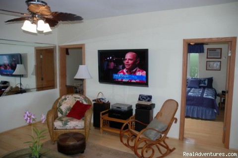 Ocean Front Lahaina Sunset Home!: Large Living Room w/ Flat Screen TV