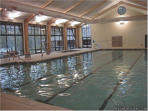 Indoor Pool, Sauna, Jacuzzi inside Fitness Center | Mountain Vista Home Rental in Big Canoe Resort | Image #12/15 | 