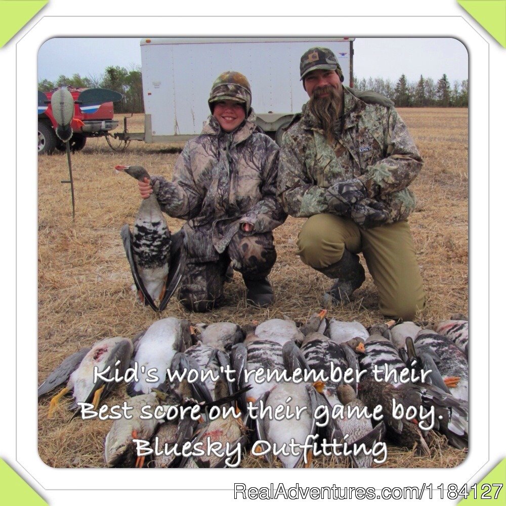 Father son spending time together. | World Class Waterfowl Hunting Alberta | Image #16/25 | 