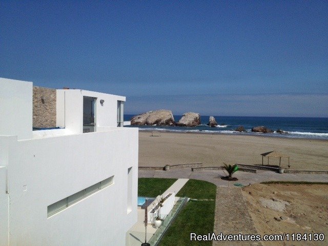 Main Entrace on the 3rd floor, street level | Brand New Beachfront House - Peru (Las Palmeras) | Image #5/8 | 