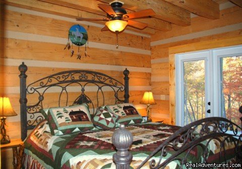 All our cabins have private bathrooms. | Log Cabin Vacation Rentals Great Smoky Mountain NC | Image #6/9 | 