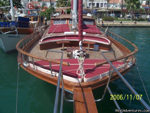 Sailing in Turkey with Dreamland Yachting: aft deck