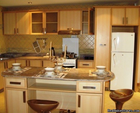 Fully fitted modern kitchen-furnished apartments kampala