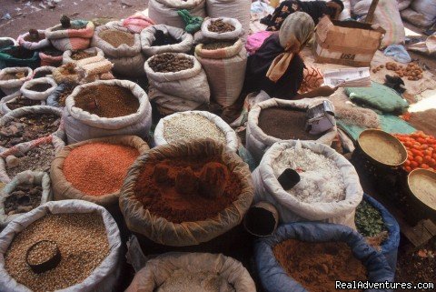 Harar city spice market