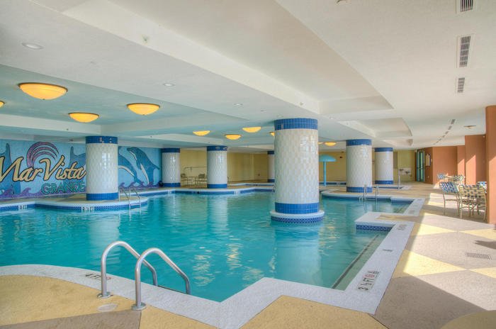 Indoor Pool | Mar Vista Grande 1515 Penthouse- Luxurious Condo | Image #13/23 | 