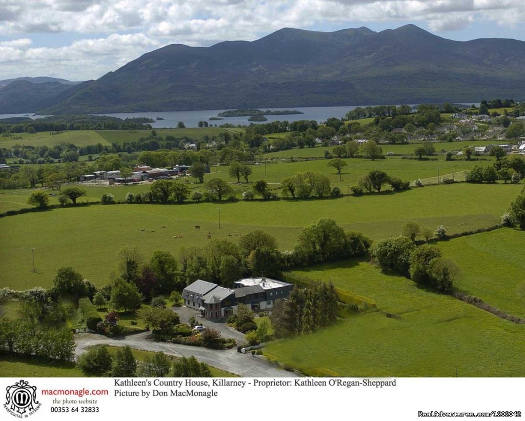 Aerial Photo showing Kathleens superb setting | Kathleens Country House The Best Irish Hospitality | Image #16/16 | 