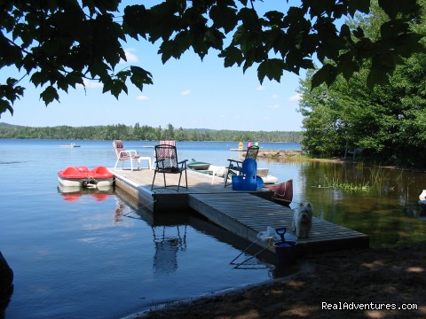 View of lake from private beach - Elephant's Nest Bed & Breakfast - east: martinique beach provincial park nova scotia bed & breakfasts gaetz brook