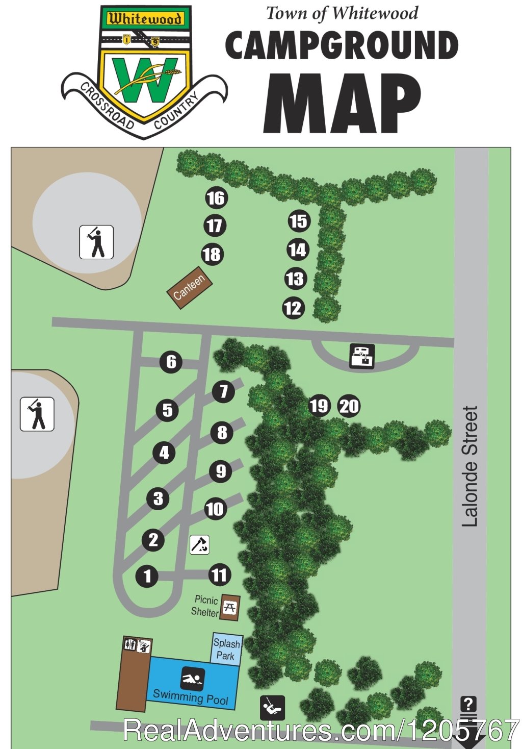 Campground Map | Whitewood Campground | Whitewood, Saskatchewan  | Campgrounds & RV Parks | Image #1/1 | 