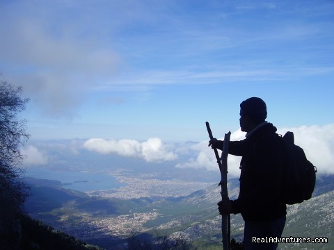 View of Fethiye from Babadag - Hiking in Kayakoy, Turkey: the Spirit of Lycia - mediterranean coast: fethiye turkey hiking & trekking (kayakoy) fethiye / mugla