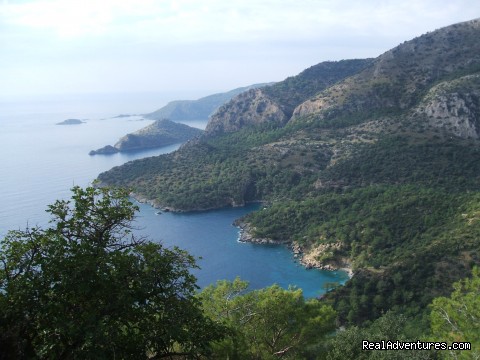 Gemiler Bay - Hiking in Kayakoy, Turkey: the Spirit of Lycia - mediterranean coast: fethiye turkey hiking & trekking (kayakoy) fethiye / mugla