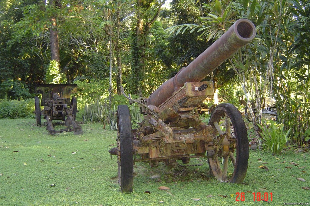 Japanese WWII machine gun, Guadalcanal Is | Villagestay & Trekking In Solomon Islands. | Image #12/14 | 