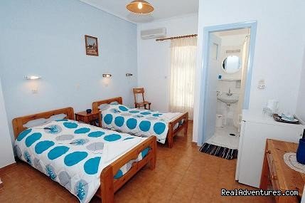 Double room ensuite with 2 single beds | Typical Greek Traditional Holiday | Santorini, Greece | Bed & Breakfasts | Image #1/3 | 