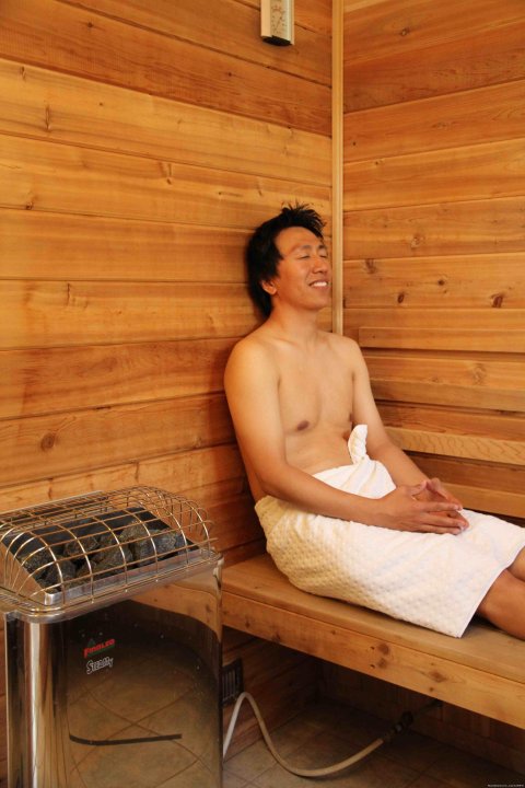 Warm comfort in the sauna!